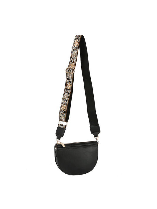Guitar strap rounded crossbody