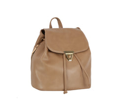 Shiny leather fashion backpack