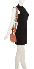 Metal D√©cor front flap squre bag