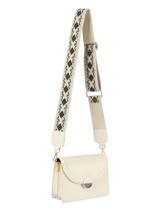 Metal D√©cor front flap guitar strap bag