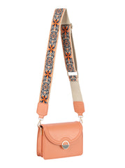 Metal D√©cor front flap guitar strap bag