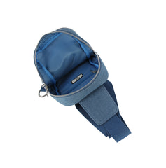 Front pocket denim sling bag