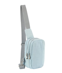 Front pocket denim sling bag