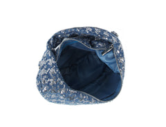 Sequin denim shoulder bag