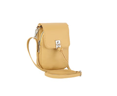 Metal closure phone crossbody