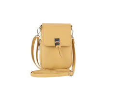 Metal closure phone crossbody