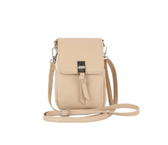 Metal closure phone crossbody