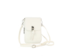 Metal closure phone crossbody