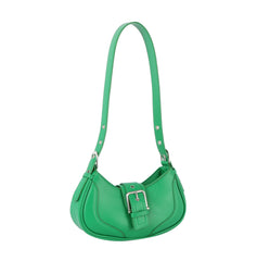 Y2K buckle detailed shoulder bag