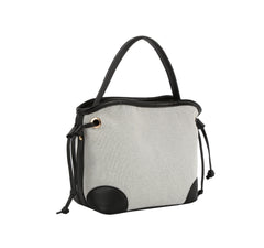 Color block triple compartment bag