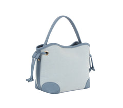Color block triple compartment bag