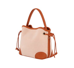 Color block triple compartment bag