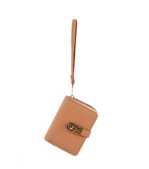 Flap lock half wallet