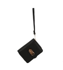 Flap lock half wallet