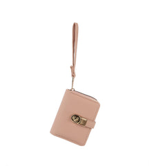 Flap lock half wallet