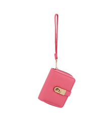 Flap lock half wallet