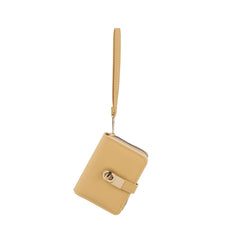 Flap lock half wallet