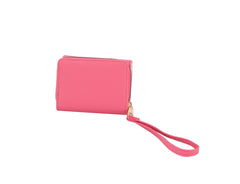 Flap snap closure half wallet