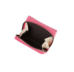 Flap snap closure half wallet