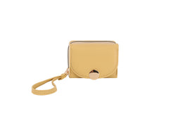 Flap snap closure half wallet