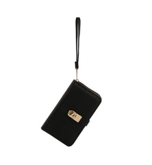 Double compartment wristlet wallet