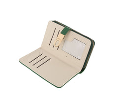 Double compartment wristlet wallet