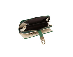 Double compartment wristlet wallet