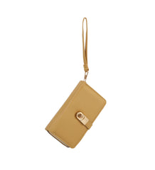 Double compartment wristlet wallet