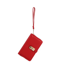 Double compartment wristlet wallet