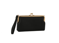 Long detachable wallet with coin purse