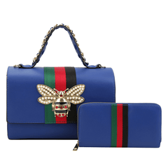 Fashion Bee Satchel with Matching Wallet satchel