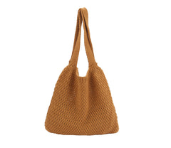 Women Crochet Shoulder Handbag Knitted Purse