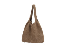 Women Crochet Shoulder Handbag Knitted Purse