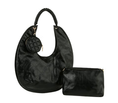 Fashion Quilted Hobo with Coin Purse and Pouch