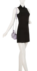 Double snap closure mini tote with single top handle