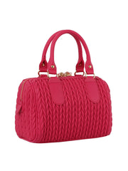 Braided satchel with tassel