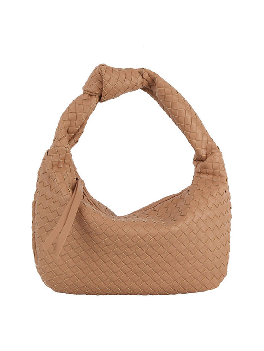 Woven tie handle shoulder