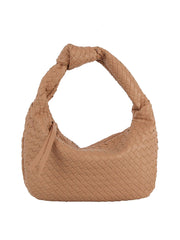 Woven tie handle shoulder