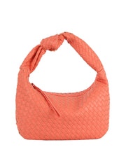Woven tie handle shoulder