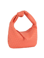 Woven tie handle shoulder