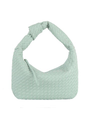 Woven tie handle shoulder