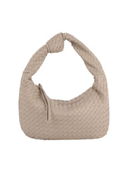 Woven tie handle shoulder