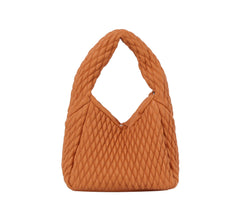 Quilted single handle mini tote