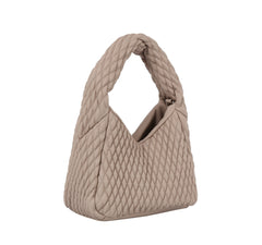 Quilted single handle mini tote