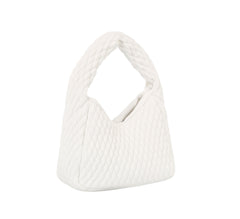Quilted single handle mini tote