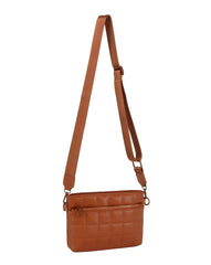 Puffy quilted unisex crossbody