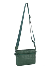 Puffy quilted unisex crossbody