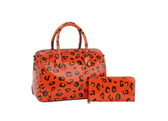 Fashion Neon Leo Satchel with Wallet