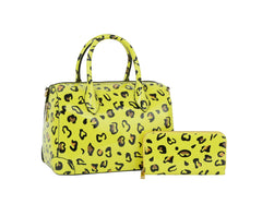Fashion Neon Leo Satchel with Wallet