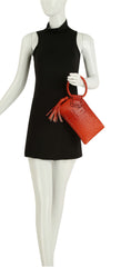 HF  Tassel Accented Embossed Wristlet Clutch  JYV-0374